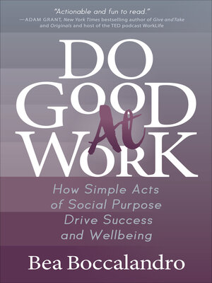 cover image of Do Good At Work